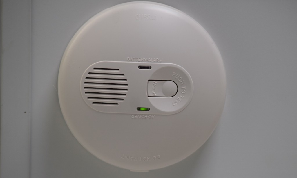 Repaired smoke alarm